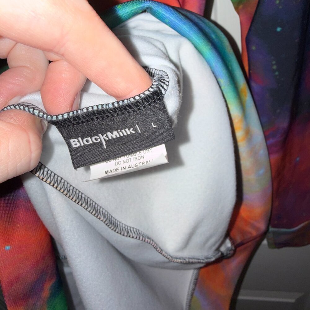 Blackmilk Galaxy Rainbow Longsleeve Sweater Dress L - Picture 3 of 3